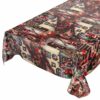 Tischdecke Weihnachten Geschenk Weihnachtsman abwischbar Wachstuch Wachstuchtischdecke