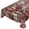 D0025D_52B Tischdecke Weihnachten Geschenk Weihnachtsman abwischbar Wachstuch Wachstuchtischdecke – 280x140cm, Paspelband (Eingefasst)