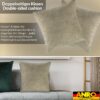 Kissenbezüge Sofakissen Dekokissen Magik Kuschelkissen Zierkissen 4 Größen mit & ohne Füllung Creme
