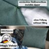 Kissenbezüge Sofakissen Dekokissen Magik Kuschelkissen Zierkissen 4 Größen mit & ohne Füllung Türkis