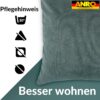 Kissenbezüge Sofakissen Dekokissen Magik Kuschelkissen Zierkissen 4 Größen mit & ohne Füllung Türkis