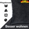 Kissenbezüge Sofakissen Dekokissen Magik Kuschelkissen Zierkissen 4 Größen mit & ohne Füllung Anthrazit
