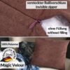 Kissenbezüge Sofakissen Dekokissen Magik Kuschelkissen Zierkissen 4 Größen mit & ohne Füllung Rosa
