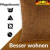 Kissenbezüge Sofakissen Dekokissen Magik Kuschelkissen Zierkissen 4 Größen mit & ohne Füllung Kupfer Hellbraun