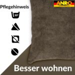 Kissenbezüge Sofakissen Dekokissen Magik Kuschelkissen Zierkissen 4 Größen mit & ohne Füllung Hellbraun