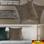 Kissenbezüge Sofakissen Dekokissen Magik Kuschelkissen Zierkissen 4 Größen mit & ohne Füllung Hellbraun