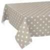 Wachstischdecke Wachstuch Tischdecke Wachstuch Meterware Tischdecke abwaschbar Gartentischdecke Punkte Beige