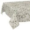 Wachstischdecke Wachstuch Tischdecke Wachstuch Meterware Tischdecke abwaschbar Gartentischdecke Eukalyptus Floral – 90x130cm, Schnittkante
