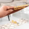 Küchenläufer Küchenteppich PVC rutschfest abwaschbar Home Sweet Home Beige 50cm Breit