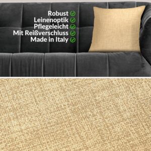 Dekokissen Kissenbezüge Kissenhülle Sofakissen Zierkissen mit / ohne Füllkissen Leinenoptik 4 Größen