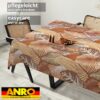 Wachstischdecke Wachstuch Tischdecke Wachstuch Meterware Tischdecke abwaschbar Gartentischdecke Blätter Gold