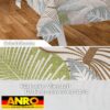 Wachstischdecke Wachstuch Tischdecke Wachstuch Meterware Tischdecke abwaschbar Gartentischdecke Blätter Grün
