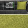 Dekokissen Kissenbezüge Kissenhülle Sofakissen Zierkissen mit / ohne Füllkissen Leinenoptik 4 Größen – Pistaziengrün, 40x40cm ohne Füllung