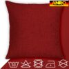 RG0621-16_50 Dekokissen Kissenbezüge Kissenhülle Sofakissen Zierkissen mit / ohne, 50 × 50 cm ohne Füllung, Rot – Ansicht 15