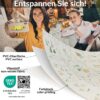 Wachstischdecke Wachstuch Tischdecke Wachstuch Meterware Tischdecke abwaschbar Gartentischdecke Blumenkaro Beige – 90x130cm, Schnittkante