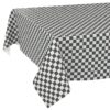 Wachstischdecke Wachstuch Tischdecke Wachstuch Meterware Tischdecke abwaschbar Gartentischdecke Karo Grau – 90x130cm, Schnittkante