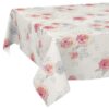 Wachstischdecke Wachstuch Tischdecke Wachstuch Meterware Tischdecke abwaschbar Gartentischdecke Rosen – 100x140cm, Schnittkante