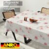 Wachstischdecke Wachstuch Tischdecke Wachstuch Meterware Tischdecke abwaschbar Gartentischdecke Rosen – 100x140cm, Schnittkante