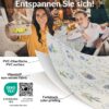 Wachstischdecke Wachstuch Tischdecke Wachstuch Meterware Tischdecke abwaschbar Gartentischdecke Blumenkaro Blau