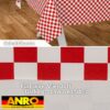 Wachstischdecke Wachstuch Tischdecke Wachstuch Meterware Tischdecke abwaschbar Gartentischdecke Karo Rot