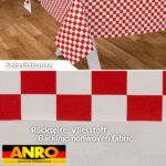 Wachstischdecke Wachstuch Tischdecke Wachstuch Meterware Tischdecke abwaschbar Gartentischdecke Karo Rot