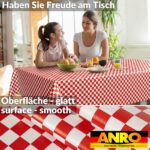 Wachstischdecke Wachstuch Tischdecke Wachstuch Meterware Tischdecke abwaschbar Gartentischdecke Karo Rot