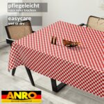 Wachstischdecke Wachstuch Tischdecke Wachstuch Meterware Tischdecke abwaschbar Gartentischdecke Karo Rot