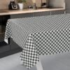 Wachstischdecke Wachstuch Tischdecke Wachstuch Meterware Tischdecke abwaschbar Gartentischdecke Karo Grau