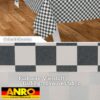 Wachstischdecke Wachstuch Tischdecke Wachstuch Meterware Tischdecke abwaschbar Gartentischdecke Karo Grau