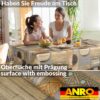 Wachstischdecke Wachstuch Tischdecke Wachstuch Meterware Tischdecke abwaschbar Gartentischdecke Holz Patchwork Braun