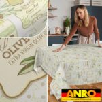 Wachstischdecke Wachstuch Tischdecke Wachstuch Meterware Tischdecke abwaschbar Gartentischdecke Oliven