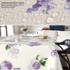 Wachstischdecke Wachstuch Tischdecke Wachstuch Meterware Tischdecke abwaschbar Gartentischdecke Flieder Blume
