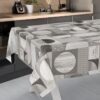 Wachstischdecke Wachstuch Tischdecke Wachstuch Meterware Tischdecke abwaschbar Gartentischdecke Holz Patchwork Grau