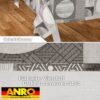 Wachstischdecke Wachstuch Tischdecke Wachstuch Meterware Tischdecke abwaschbar Gartentischdecke Holz Patchwork Grau