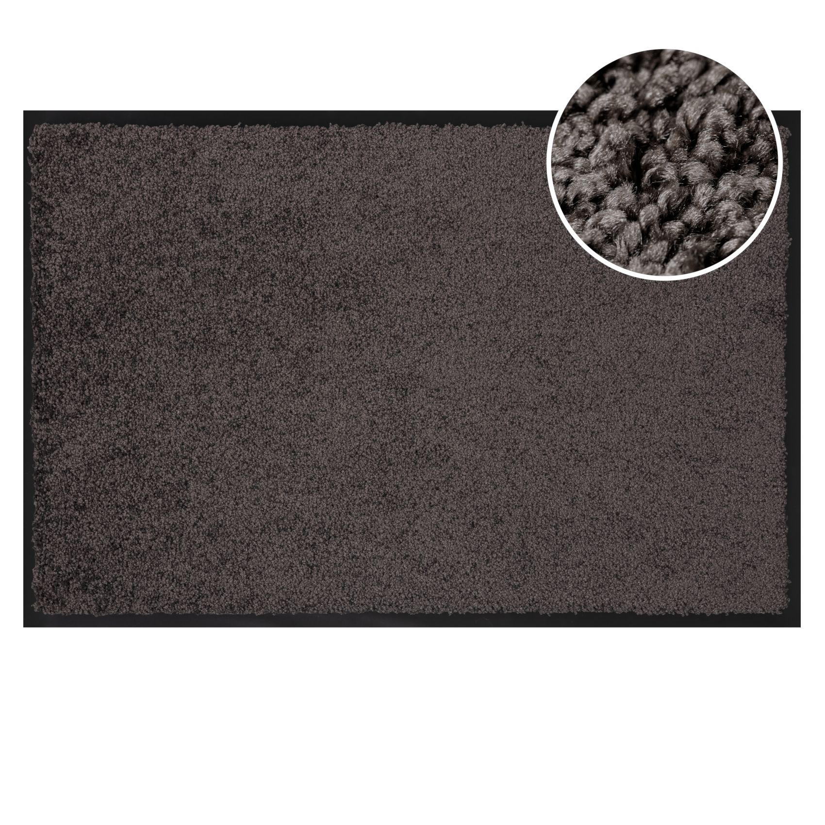 VQU-SMA-ANTR_10 Schmutzfangmatte Fussmatte QUEEN Sauberlaufmatte Schmutzmatte mit Gummirand für innen & außen 5 Größen Anthrazit – 40 x 60 cm