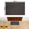 VQU-040-060-ANTR_20 Schmutzfangmatte Fussmatte QUEEN Sauberlaufmatte Schmutzmatte mit Gummirand für innen & außen 5 Größen Anthrazit – 40 x 60 cm