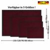 Schmutzfangmatte Fussmatte QUEEN Sauberlaufmatte Schmutzmatte mit Gummirand für innen & außen 5 Größen Bordeaux – 40 x 60 cm