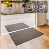 VQU-SMA-BRAU_40 Schmutzfangmatte Fussmatte QUEEN Sauberlaufmatte Schmutzmatte mit Gummirand für innen & außen 5 Größen Braun – 40 x 60 cm