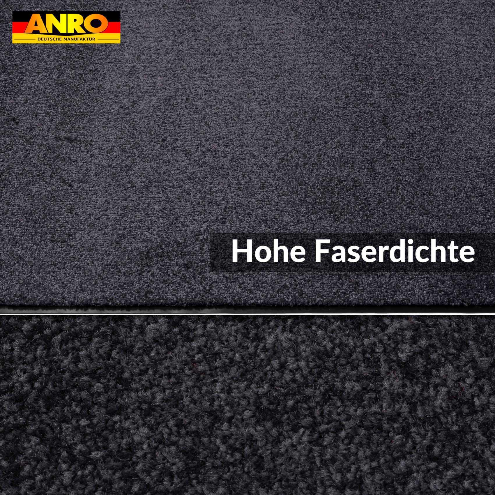 Schmutzfangmatte Fußmatte AMIGO Sauberlaufmatte Schmutzmatte mit Gummirand für innen & außen 8 Größen Blau – 40 x 60 cm