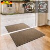 Schmutzfangmatte Fußmatte AMIGO Sauberlaufmatte Schmutzmatte mit Gummirand für innen & außen 8 Größen Braun – 40 x 60 cm