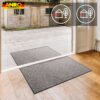 VAM-SMA-GRAU_40 Schmutzfangmatte Fußmatte AMIGO Sauberlaufmatte Schmutzmatte mit Gummirand für innen & außen 8 Größen Grau – 40 x 60 cm