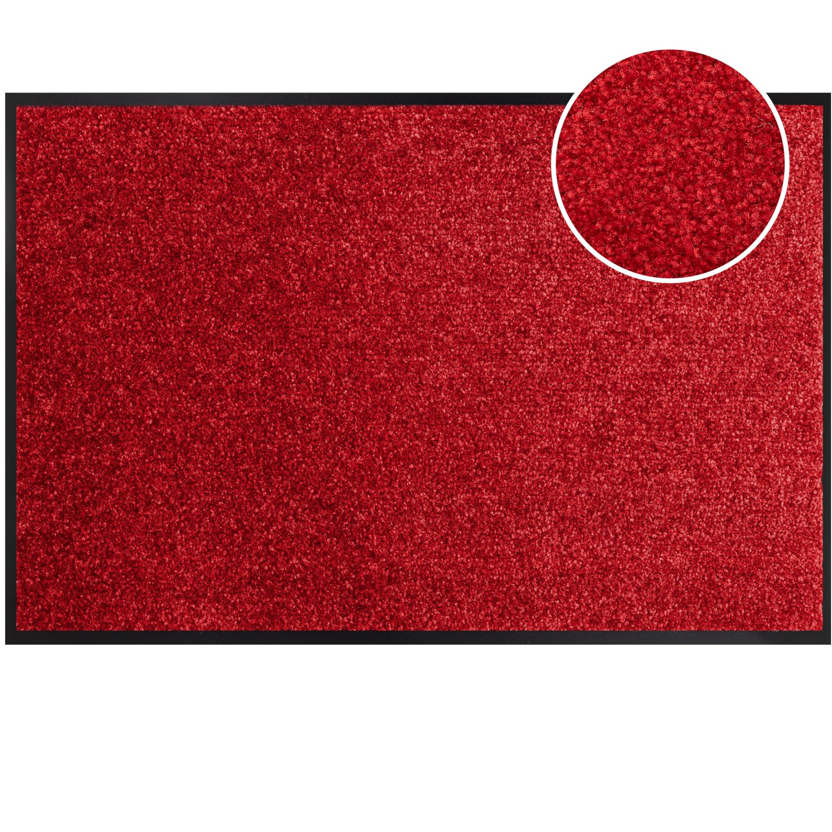 Schmutzfangmatte Fußmatte AMIGO Sauberlaufmatte Schmutzmatte mit Gummirand für innen & außen 8 Größen Rot – 40 x 60 cm