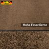 Schmutzfangmatte Fußmatte AMIGO Sauberlaufmatte Schmutzmatte mit Gummirand für innen & außen 8 Größen Braun