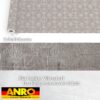 Wachstuchtischdecke Wachstuch Tischdecke abwaschbar Premium Prägung Gartentischdecke Geometrie Grau Silberdruck Breite 140cm
