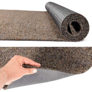 Flur Läufer Teppich Läufer Sauberlaufmatten Eingangsbereich Meterware POET Breite 160cm Braun