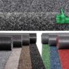 Flur Läufer Teppich Läufer Sauberlaufmatten Eingangsbereich Meterware POET Breite 80cm Grau