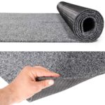 Flur Läufer Teppich Läufer Sauberlaufmatten Eingangsbereich Meterware POET Breite 160cm Grau