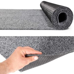 Flur Läufer Teppich Läufer Sauberlaufmatten Eingangsbereich Meterware POET Breite 160cm Grau