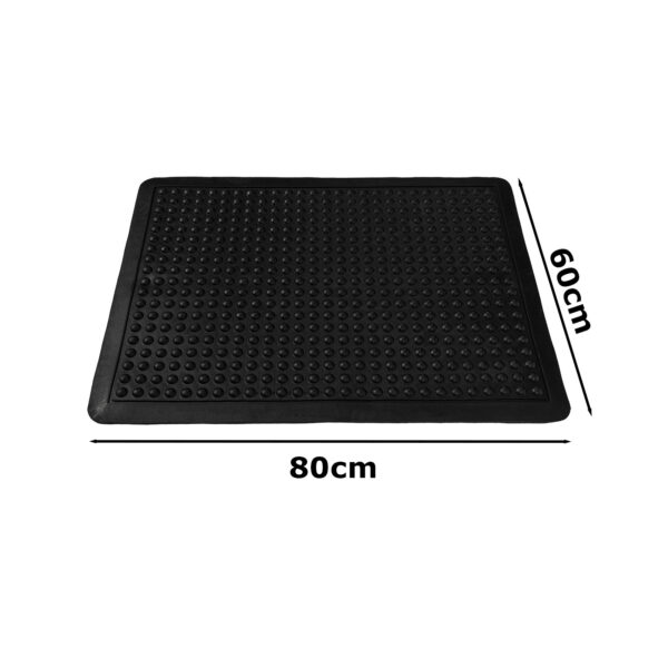 Anti Ermüdungsmatte Arbeitsplatzmatte ergonomische Fußmatte Stehmatte Gummimatte mit Noppen – 60x80cm
