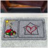 Fußmatte Schmutzfangmatte Sauberlaufmatte Eingangsmatte Motiv Home Herz 40x70cm